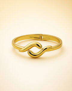Wave-Form Gold Band