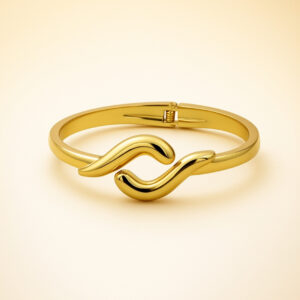 Wave-Form Gold Band