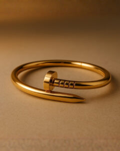 Nail-Inspired Gold Bracelet