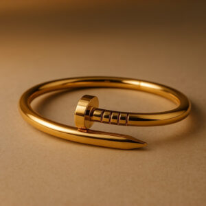 Nail-Inspired Gold Bracelet