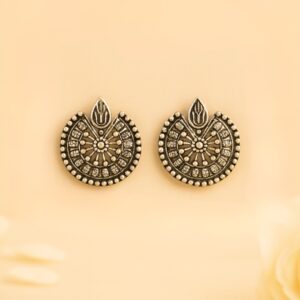 Leaf Mandala Studs