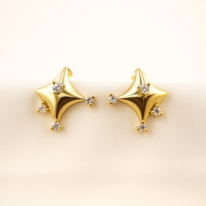 Gold Starburst Earrings