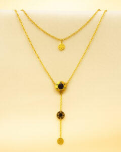 Triple Disc Layered Necklace