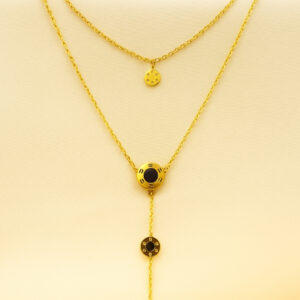 Triple Disc Layered Necklace