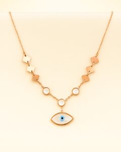 Evil Eye Geometric Necklace