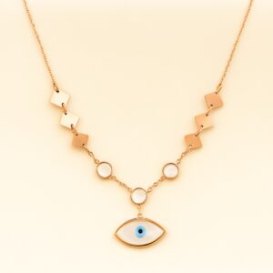 Evil Eye Geometric Necklace