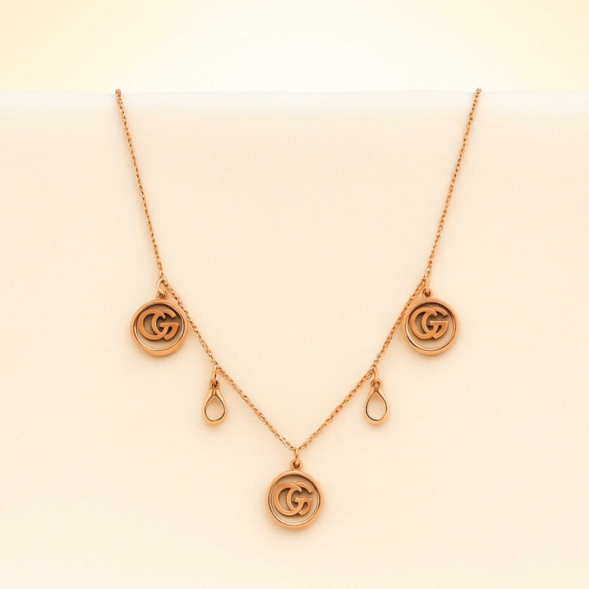 Spiral Droplet Necklace