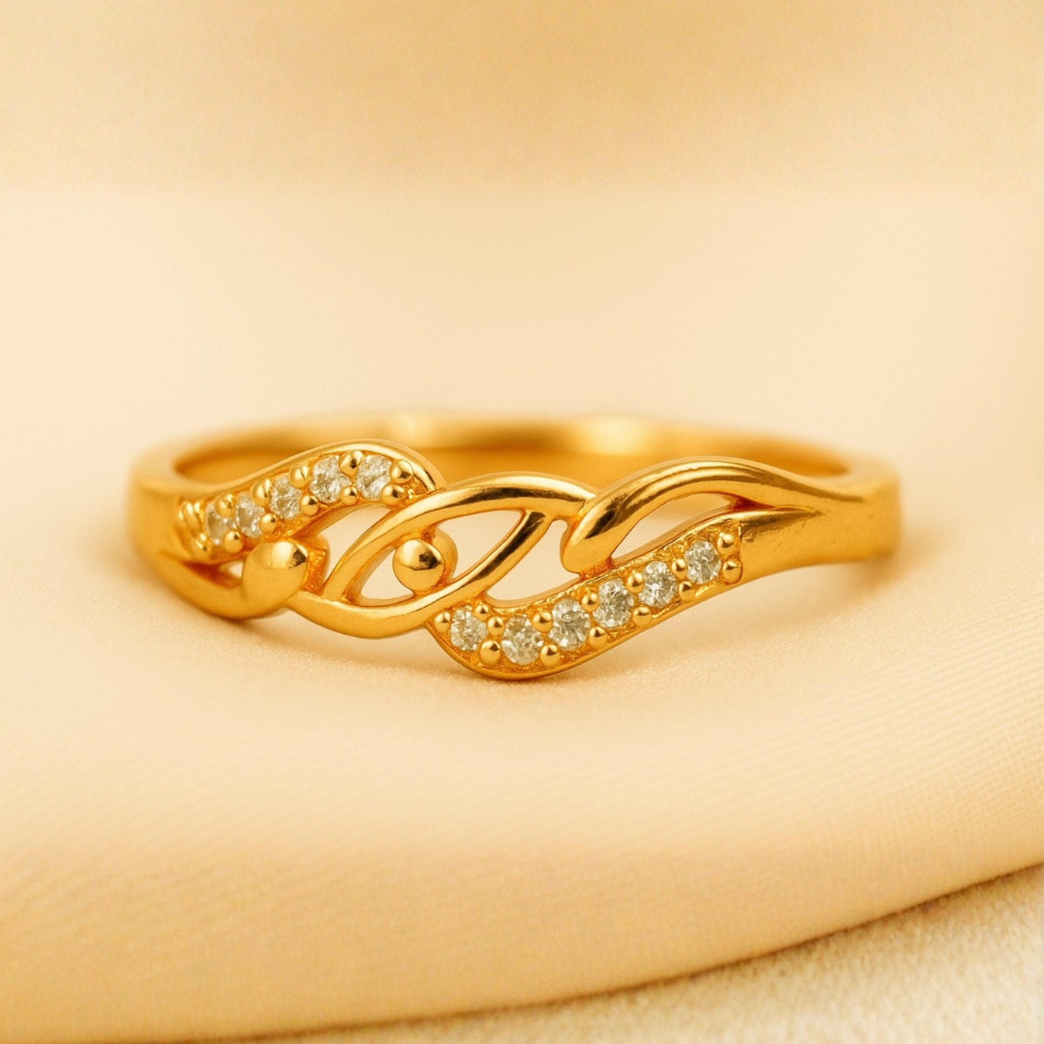 Twisted Vine Sparkle Ring